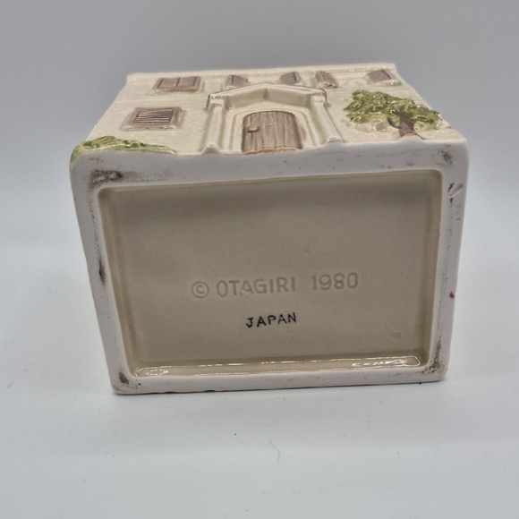 OTAGIRI JAPAN Charming Ceramic House Art Decor CANISTER - Picture 7 of 8